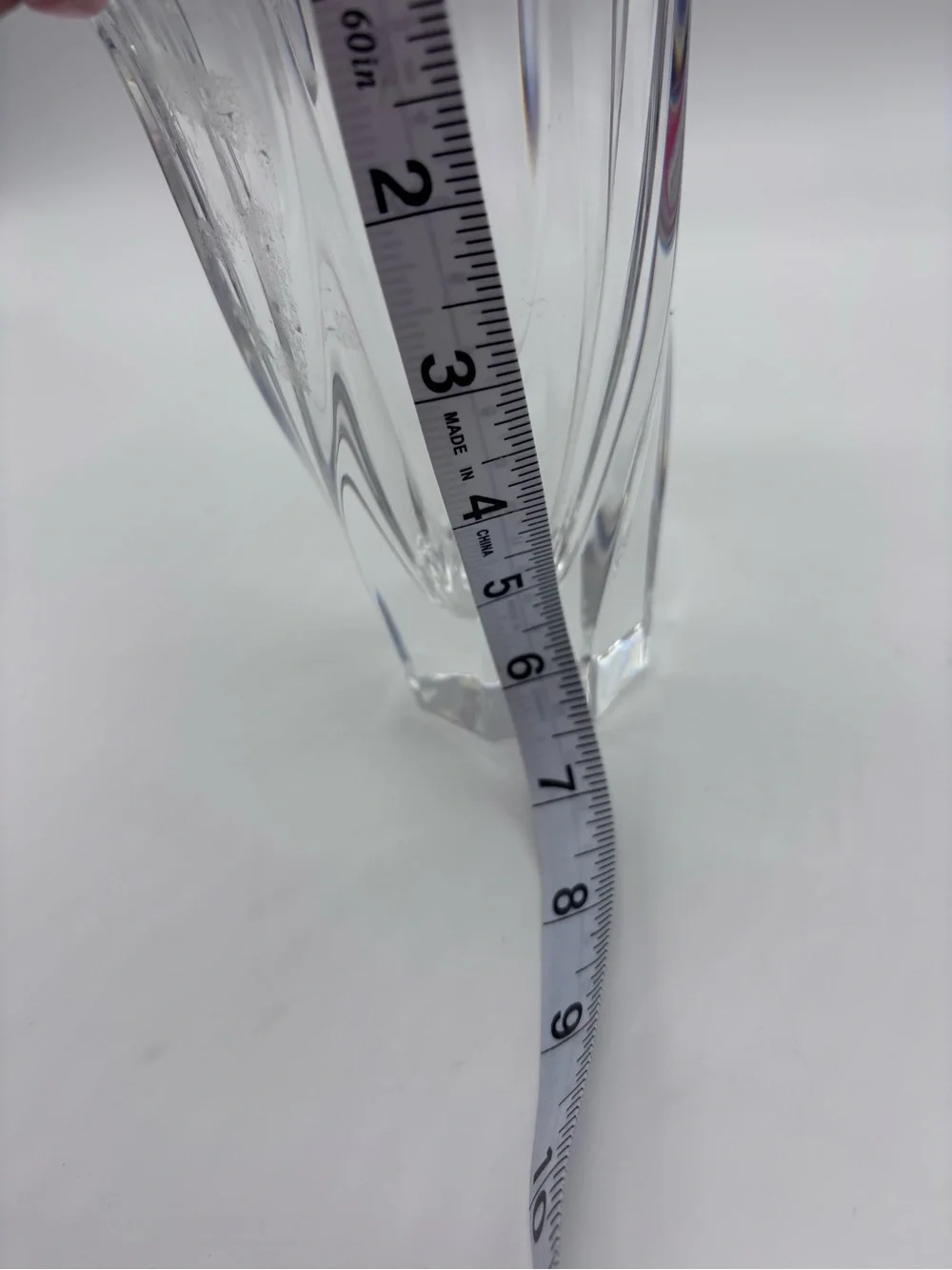 Orrefors Kostaboda Clear Crystal Vase with Sculpted Form